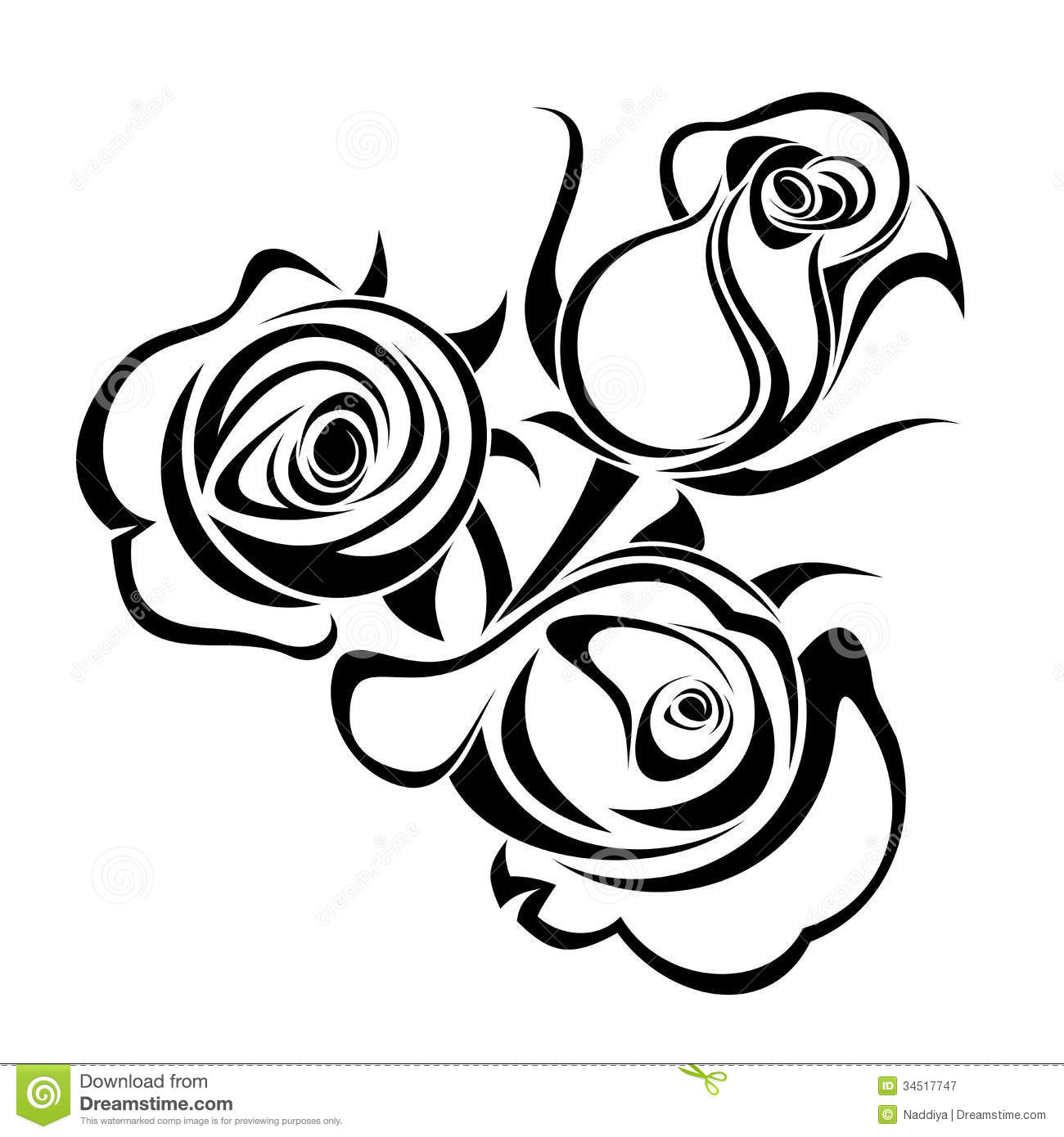 1300x1390 Black And White Rose Clipart