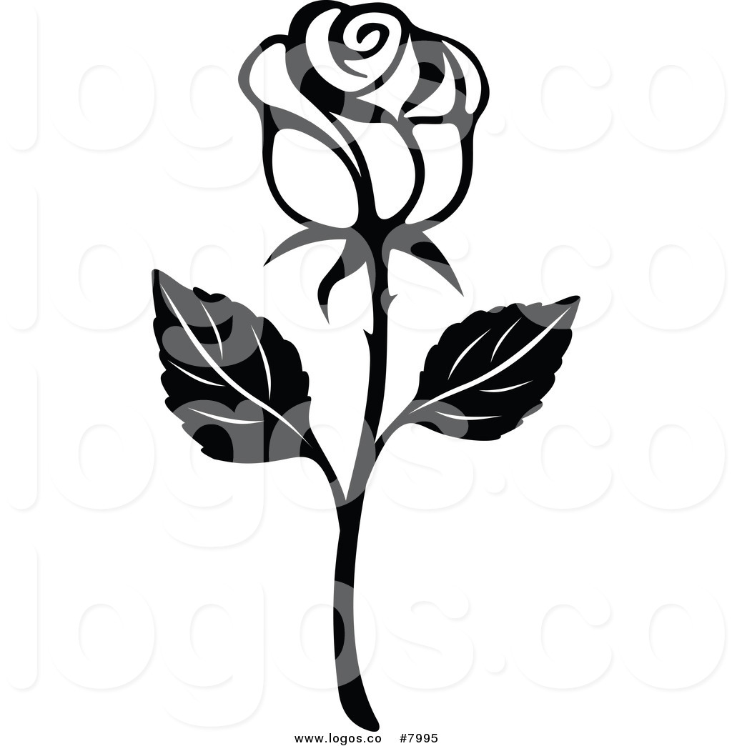 1024x1044 Royalty Free Clip Art Vector Black And White Rose Logo By Vector
