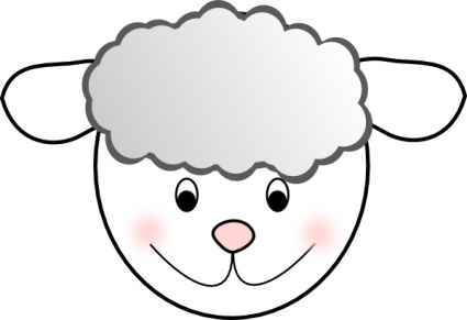 425x291 Sheep Clipart Sheep Head