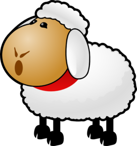 279x299 White Sheep Clip Art