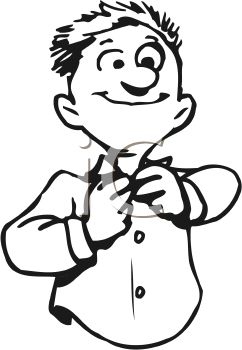 242x350 Black And White Guy Buttoning His Shirt