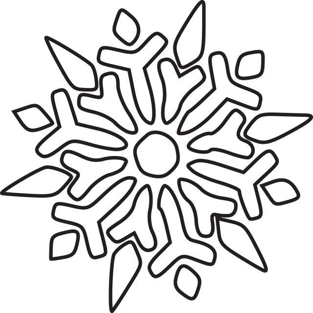 White Snowflake Clipart