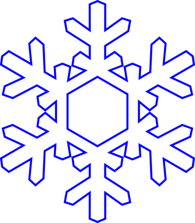 400x457 Free Snowflake Clipart Transparent Background