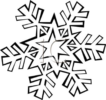 350x330 Star Snowflake Clipart
