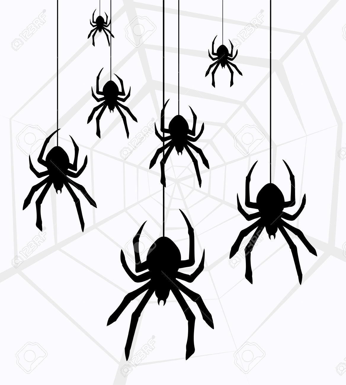 1168x1300 Spider Black And White Halloween Hanging Spider Clipart Free