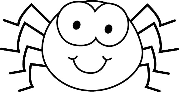 573x293 Spider Black And White Clipart