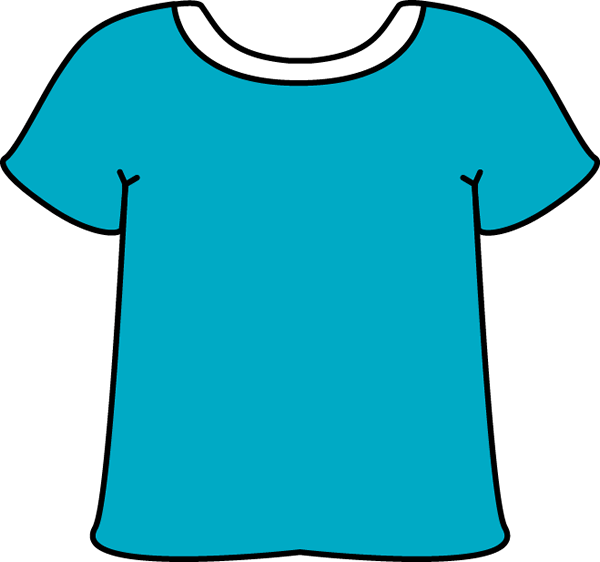 600x562 Blue Tshirt White Collar Clip Art