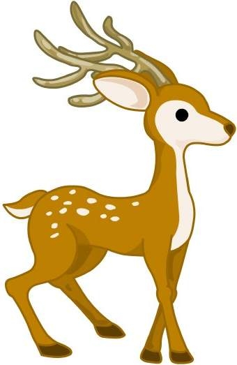 340x523 Deer Clip Art