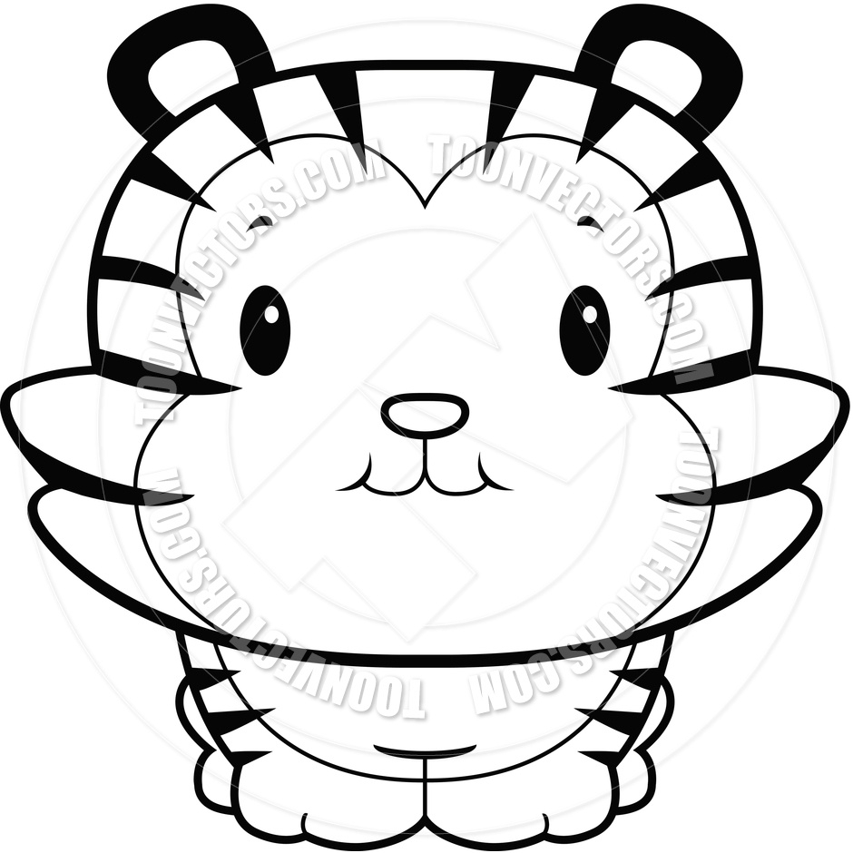 940x940 Baby Tiger Clipart Black And White Letters Example