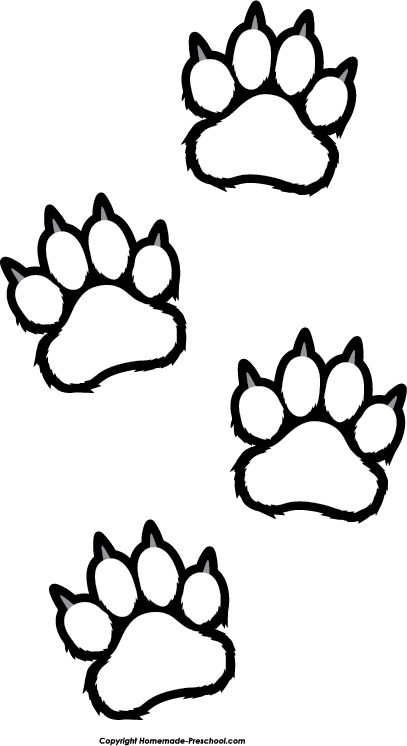 407x746 Tiger Black And White Tiger Claw Clipart Clipartfest