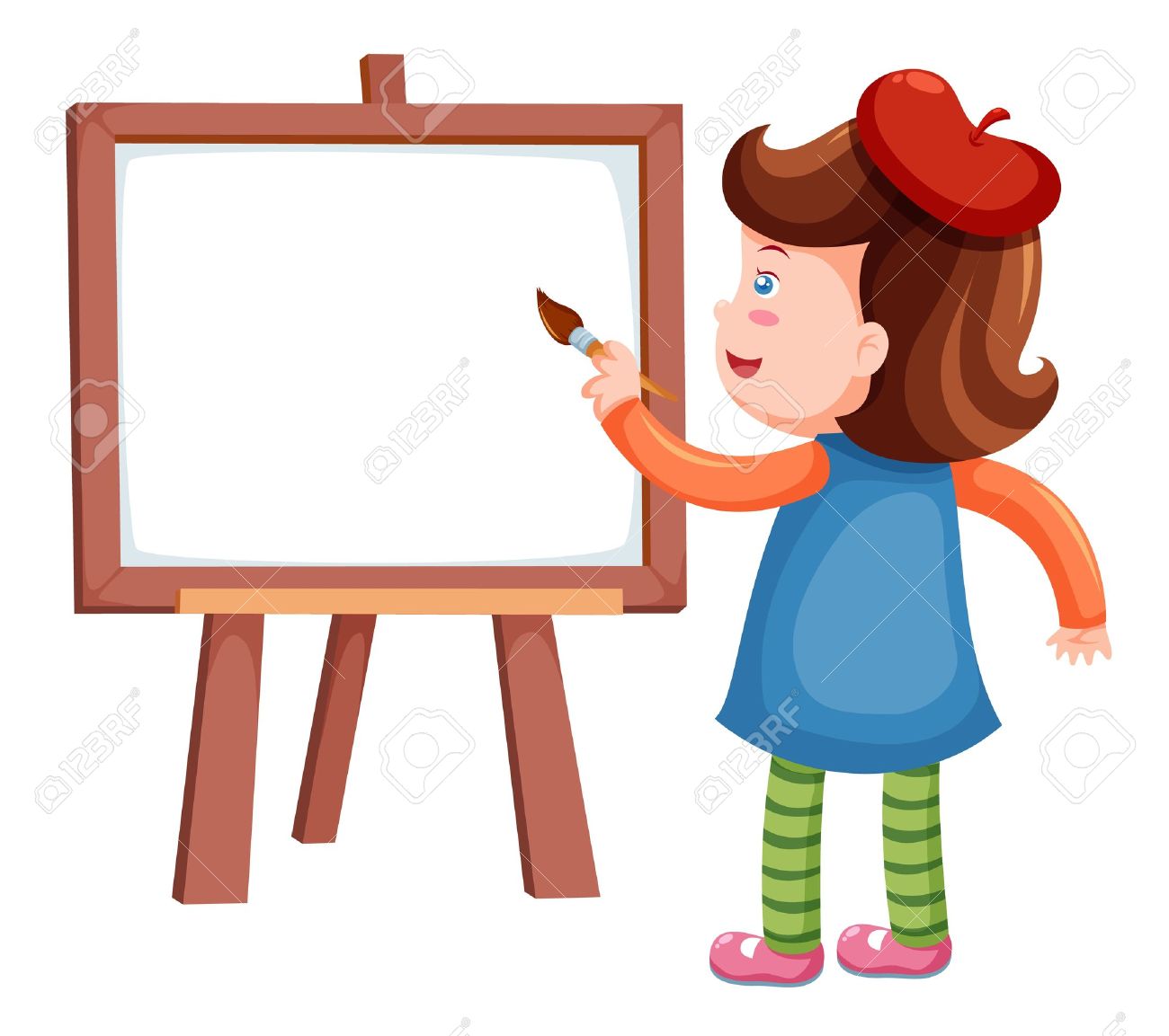 1300x1153 Girl Painting Clipart, Explore Pictures
