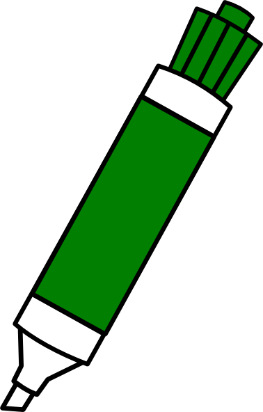 378x592 Green Dry Erase Marker Clip Art