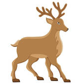 170x170 White Tailed Deer Clip Art