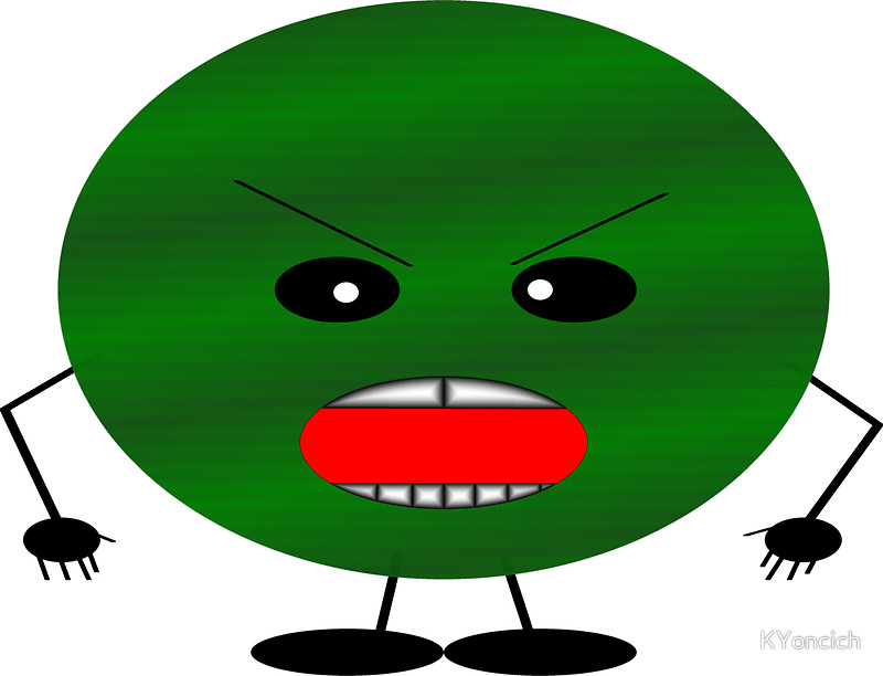 800x612 Watermelon Clipart Angry