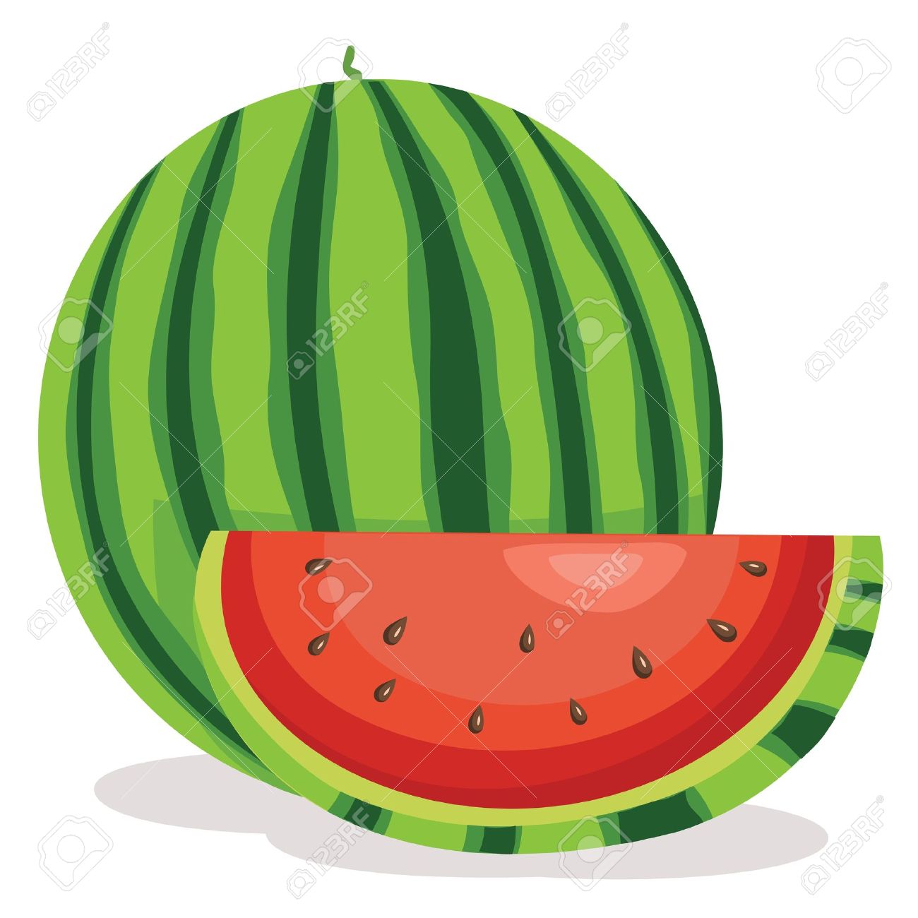 1300x1300 Watermelon Clipart Green Fruit