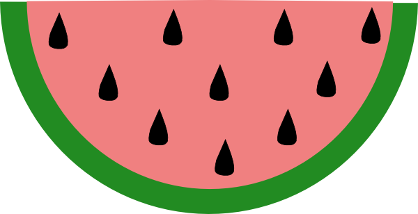 600x308 Crow And Watermelon Clip Art Primitives Clipart