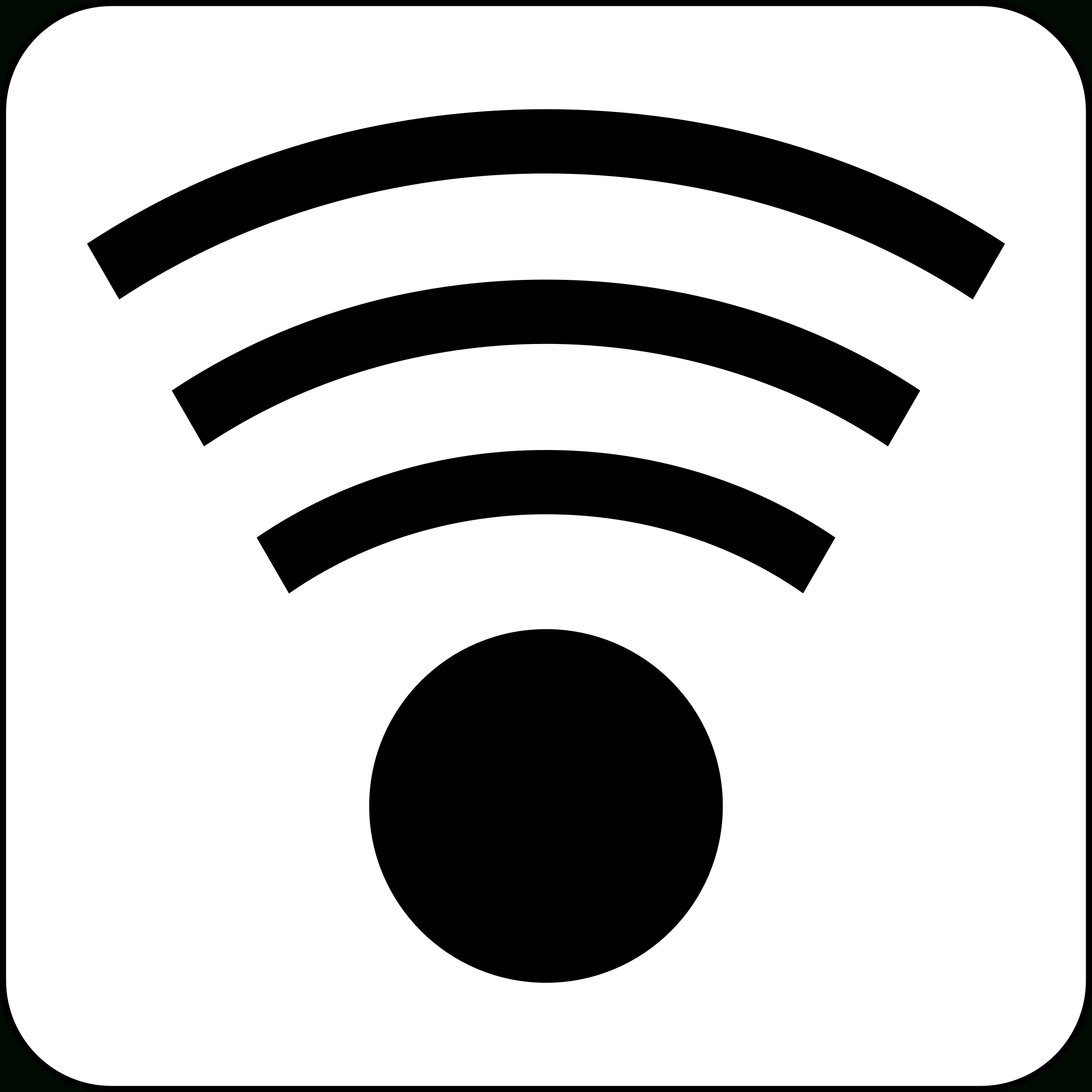 2400x2400 Wifi Clipart Black And White Letters Example