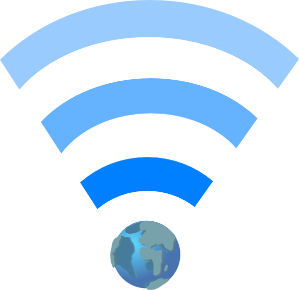 600x582 Wifi Symbol With Earth Clip Art