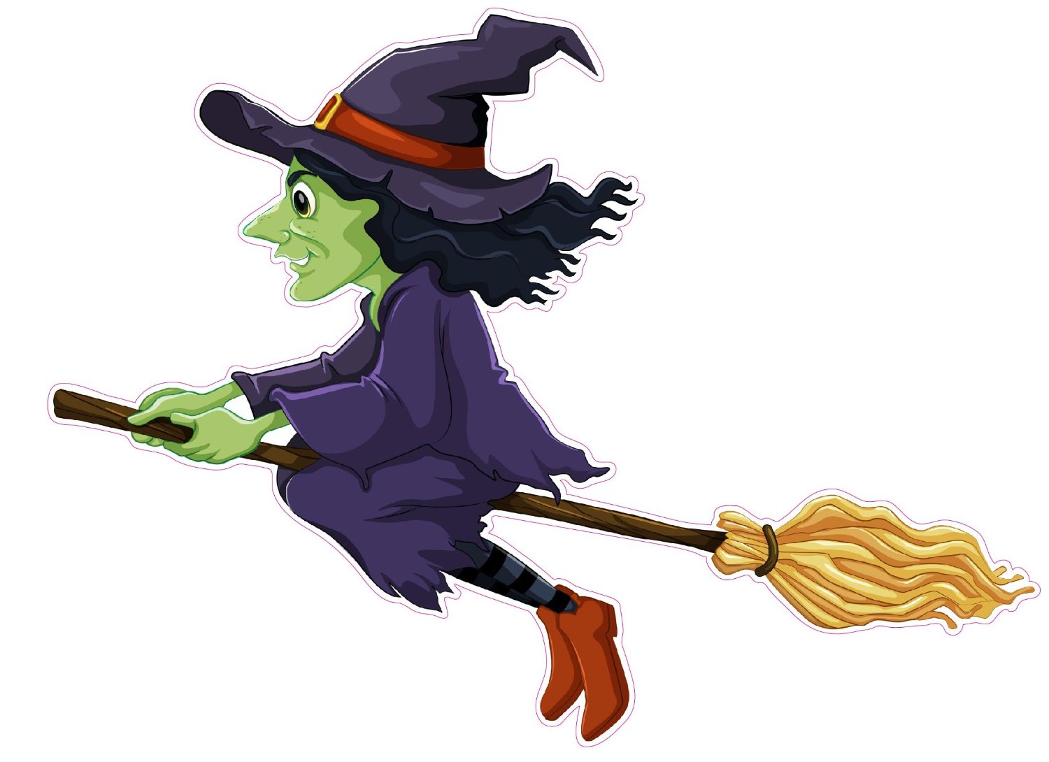1500x1090 Halloween Wicked Witch Version 2 Wall Decor Decal