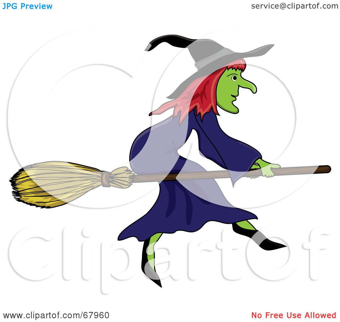 1080x1024 Royalty Free (Rf) Clipart Illustration Of A Wicked Witch On Her