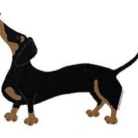 200x200 Wiener Dog Clipart