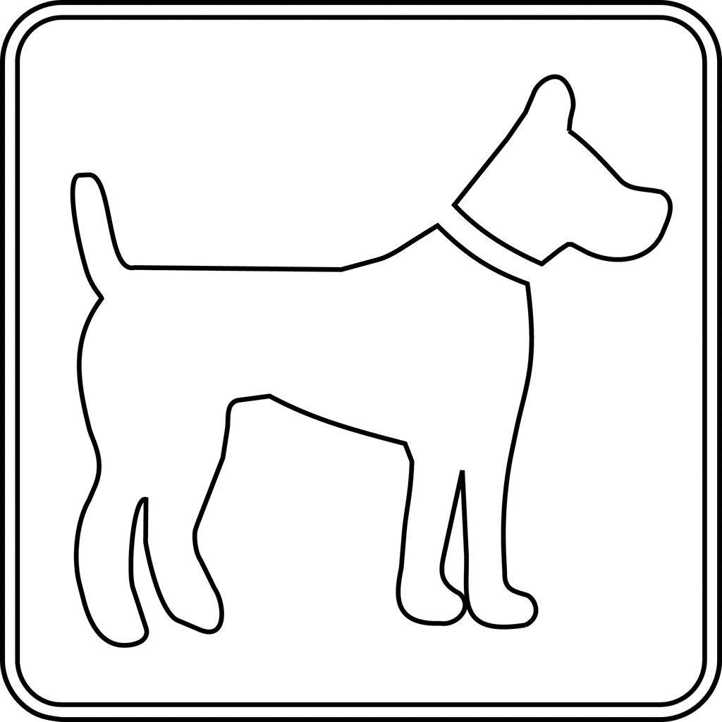 1024x1024 Dog Outline