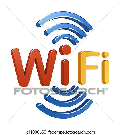 422x470 Stock Illustration Of Wifi Logo. 3d Concept K11006569