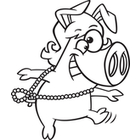 140x140 Clip Art Image Gallery Similar Image Cartoon Pig In A Wig