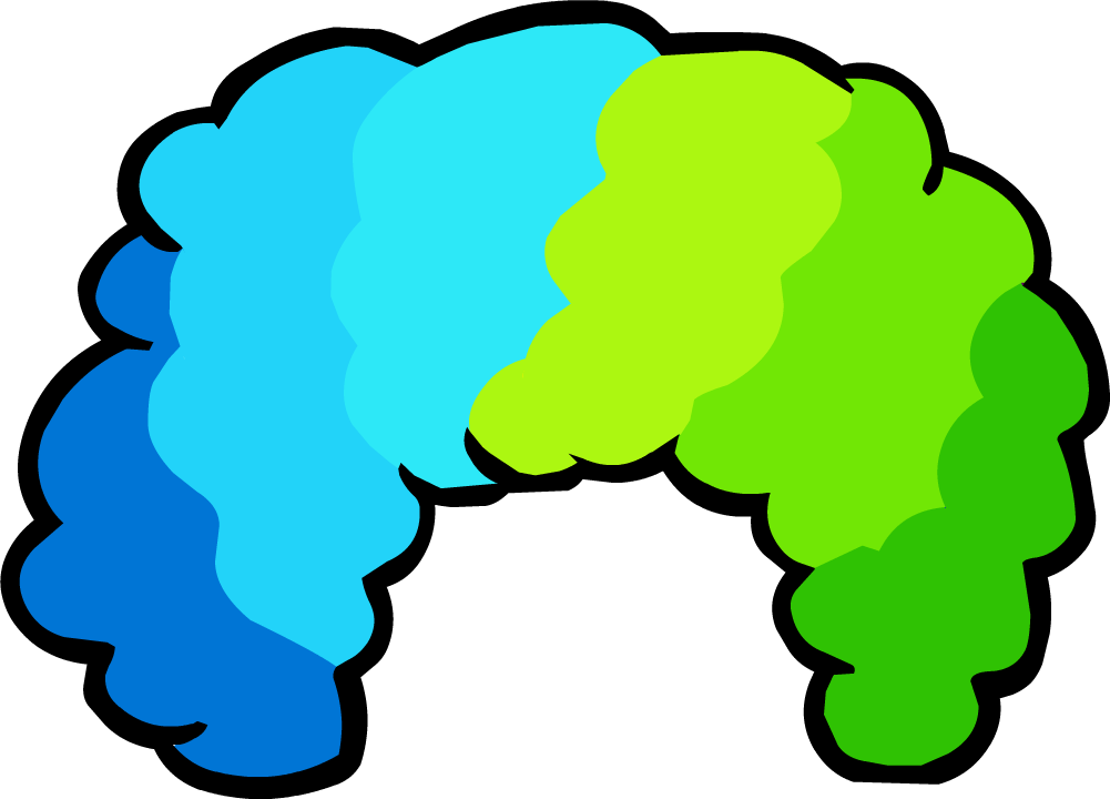 1001x720 Clown Wig Cliparts