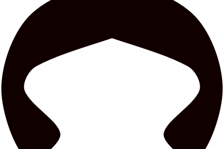 450x300 Black Hair Wig Clipart