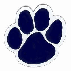 250x250 Wildcats Paw Print Clipart