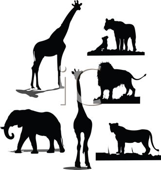 331x350 Silhouette Clipart Wild Animal