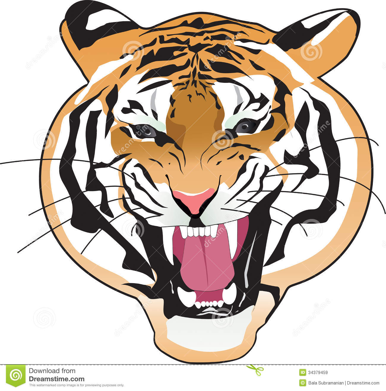 1300x1316 Tiger Face Clipart