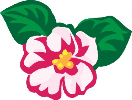 425x323 Wild Rose Clip Art Vector, Free Vector Graphics