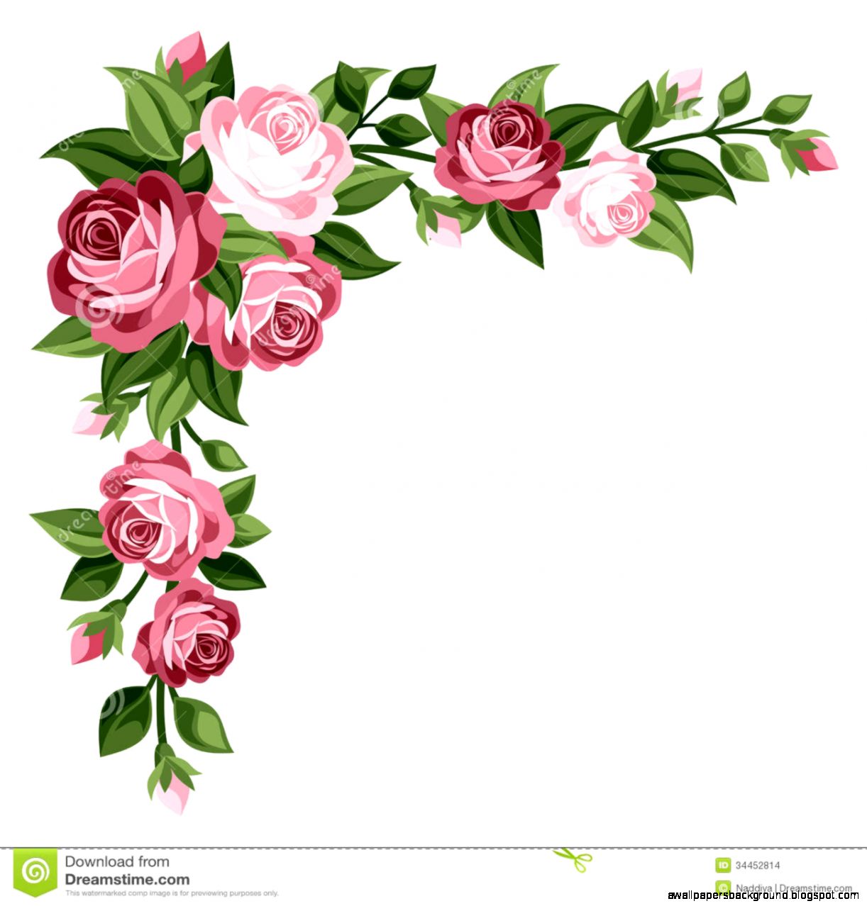1222x1278 Wild Red Rose Clipart