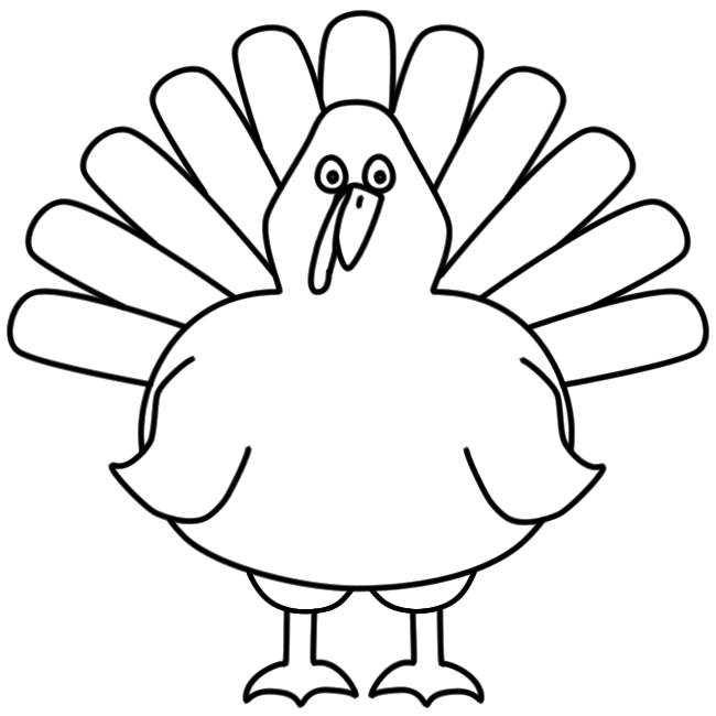 650x650 Turkey Clipart Printable
