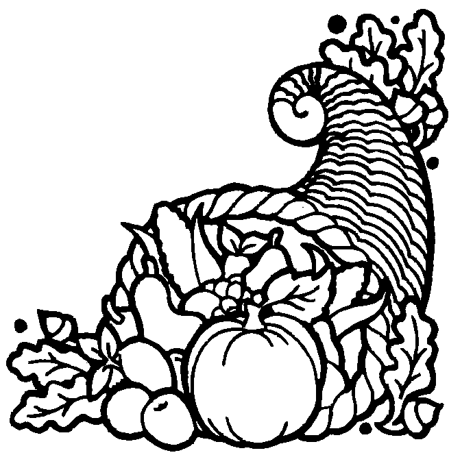 655x664 Cute Thanksgiving Clipart Black And White