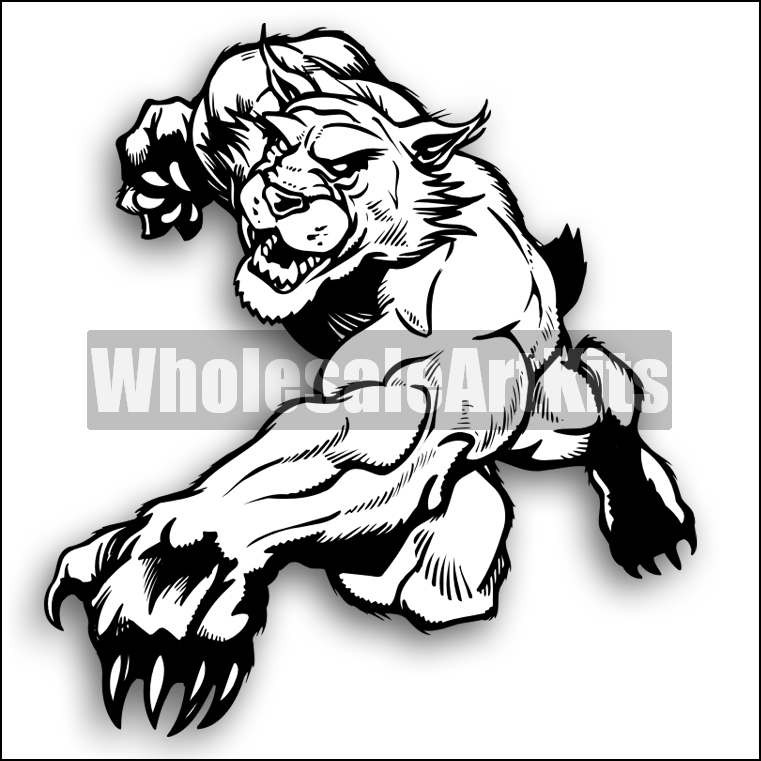 761x761 Wildcat Clipart Drawing