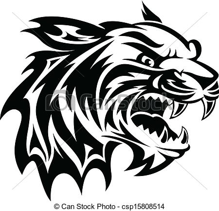 450x434 Wildcat Face Clipart