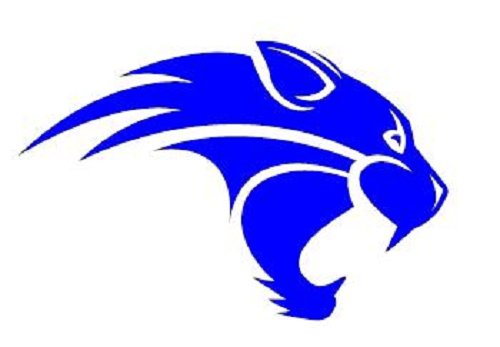 500x347 Wildcat Clipart Blue