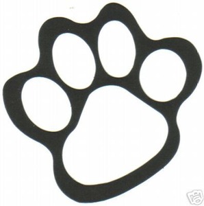 298x300 Tiger Paw Print Clip Art