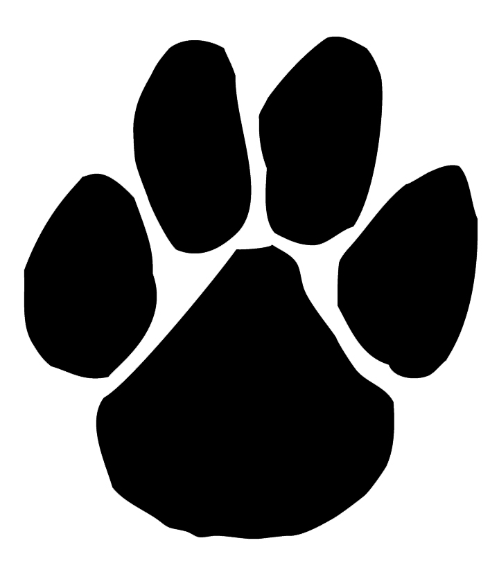 720x826 Wildcat Clipart Panther Paw