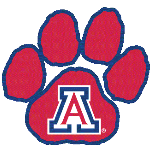 500x500 Logo University Of Arizona Wildcats Red A Paw Print