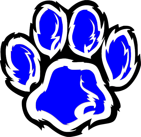 600x582 Wildcat Paw 3 Clip Art