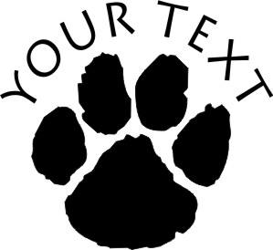 299x274 Wildcats Paw Print Clipart