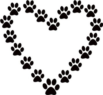 355x329 Dog Paw Print Stamps Dog Prints Clip Art 3