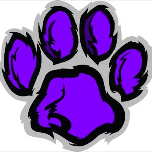 300x300 Wildcatcat Paw Print Volleyball Clipart