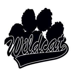 290x300 Black Wildcat Paw Print