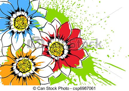 450x320 Beautiful Bright Yellow Wildflowers Clipart
