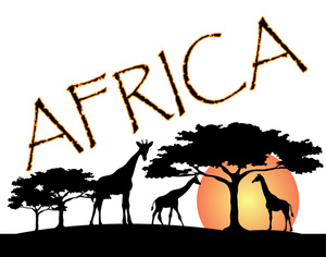 300x236 African Logos Design Clip Art Image African Wildlife